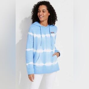 Vineyard Vines Blue Tie-Dye Women's Hoodie.